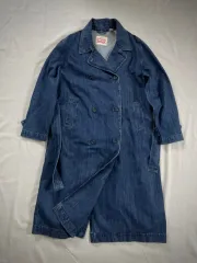 Levi's リヴァイ ス インディゴ ベルト付き デニム トレンチコート Mのサムネイル