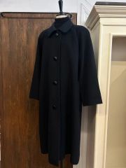 PRADA プラダ ウール ロングコート ベルスリーブ ブラック 36 - メルカリ