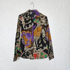 トクコプルミエヴォル 総柄パワーネットカットソー タートル