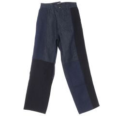 Kapital（キャピタル）2トーンデニム切り替え・ピエロデニムパンツ1 
