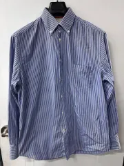 ブルネロクチネリ ブルー ストライプ シャツ XL 出品のサムネイル
