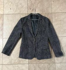 ZARA MAN チェック柄 ビジネスジャケット EUR46 - メルカリ