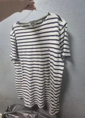 トミーヒルフィガー メンズ ストライプ 半袖 Tシャツ