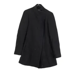 F0147 CK Calvin Klein カルバン・クライン レディース 2SIZE ブラック スリップ コート/ダークのサムネイル