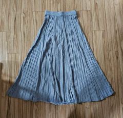 クリスチャンワイナンツ☆プリーツスカート☆ドレープ☆ブルー☆Sサイズ クリスチャンワイナンツ☆プリーツスカート☆ドレープ☆ブルー☆S