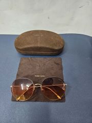 TOM FORD TF877ブラウンラウンドサングラス茶メガネトムフォード