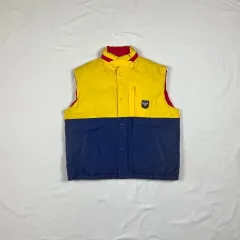 90s ポロラルフローレン ユニークレスト パッチ ロゴ グースダウン ダウンベスト