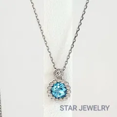 K10 ブルートパーズ ダイヤ ネックレス【STAR JEWELRY】(スタージュエリー)のサムネイル