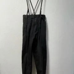 マス サスペンダー デニムパンツ (BLACK)