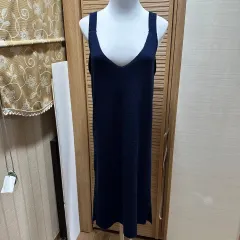 ネイビー ビスチェ ニット ONE PIECE