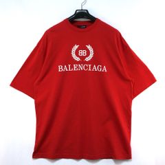4056【人気・美品】ポルトガル製 バレンシアガ BBセンターロゴ Tシャツ