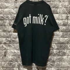 希少 got milk? Tシャツ L USA製 黒 ゴットミルク milk - メルカリ