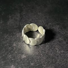 タイ直輸入】カレンシルバー サークルプレートリング / 高純度銀 オープンタイプ タイ直輸入】カレンシルバー サークルプレートリング / 高純度銀