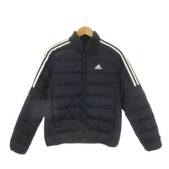 アディダス adidas PAKAIAN ダウンジャケット 上着 L 紺 ネイビー 長袖 スタンドカラー 10P003 /CK4 ■ECA004