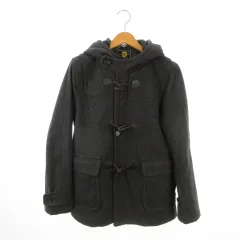 ビームス BEAMS Wear ダッフルコート M 黒 ブラック フーディ トグルボタン 11-19-0104-277 /MN1 ■ECD001