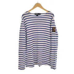 ポロ バイ ラルフローレン Polo by Ralph Lauren Tシャツ カットソー 長袖 ロンT ボーダー L 青 ブルー ■ECC004