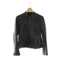 ビーシービージーマックスアズリア BCBGMAXAZRIA レザージャケット 上着 羊革 S ダークブラウン スタンドカラー ジップアップ 長袖 /OK ■OS ■ECB004のサムネイル