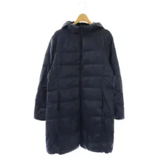 ユニクロ UNIQLO ウルトラライトダウン フーデットコート 上着 XL ブルー ロング丈 /OK ■OS ■ECB004