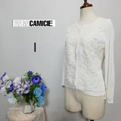 ナラカミーチェ　極上美品　カーディガン　ホワイト色系　Мサイズ　刺繍のサムネイル