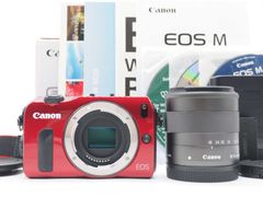 極上品✨Canon EOS M レッド 元箱付☆22mm単焦点レンズ☆新品SD - メルカリ