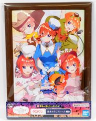 BANDAI SPIRITS 이치 반 쿠지 5 등분의 신부 ∬ 최고의 휴일 라스트 원상 A4 사이즈 그린 프레임