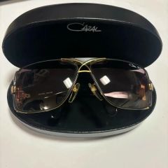 CARRERA ダブルブリッジ 度なしブラックレンズサングラス メタル 