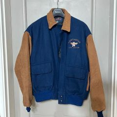 ビンテージ80年代Rennoc刺繍プリントワッペン付きコーデュロイ
