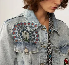 マージュ 刺繍 デニム ジャケットのサムネイル