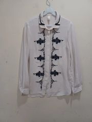 美品　agnes b. オールド　アニエスベー　フランス製　刺繍シャツ　90s 美品 agnes b. オールド アニエスベー フランス製 刺繍シャツ 90s