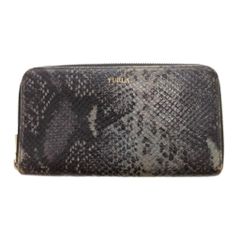 FURLA フルラ パイソン柄二つ折り財布 - メルカリ