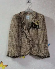 セール イタリア モスキーノ コサジュー ツイード ジャケットのサムネイル