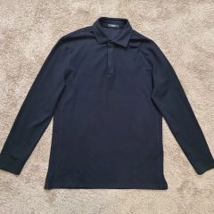 ZANONE icecotton 長袖ポロシャツ ネイビー 46 スローウェア - メルカリ