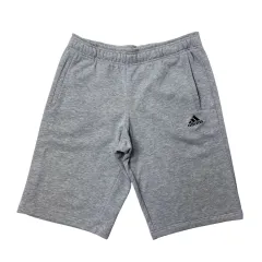アディダス 3本線ロゴ ハーフパンツ グレー 100