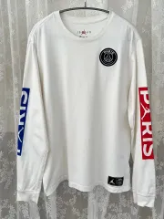 2XL) パリ・サンジェルマン ジョーダン 白 ロングスリーブ 長袖Tシャツのサムネイル