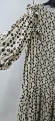 バルーン袖 ロング丈ワンピース