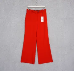 未使用 ZARA ザラ レディース ハイウエスト ワイド スラックス ズボン L