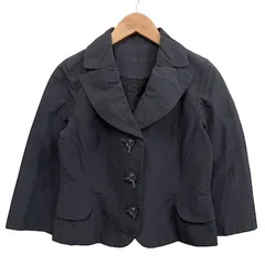 トゥービーシック TO BE CHIC ショート丈ジャケット 六分袖 装飾ボタン ブラック サイズ40 M相当のサムネイル