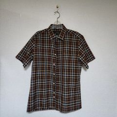106262 DAKS ダックス 半袖シャツ ハウスチェック柄 11R - メルカリ