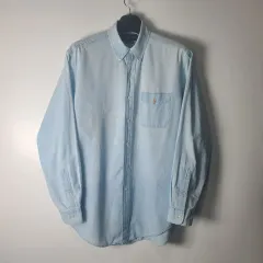 ポロラルフローレン ポケット シャンブレーシャツ L