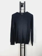 A.P.C. アー・ペー・セー ニットTシャツ コットン カシミヤ チャコールグレー M