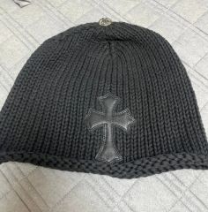 インボイス有り CHROME HEARTS コットン クロス パッチ ビーニー