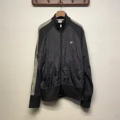 ナイキ (ウィメンズ) グレー ナイロン トラック ジャージ ジャケット