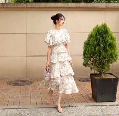 新品タグ付き✨ ¥12万 23SS デパリエ フラワータックスカート 38