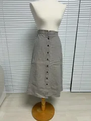 春 秋用 ボタン スカート