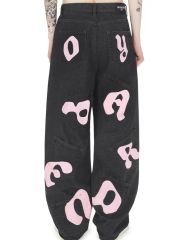 9090 girl 90 Logo Baggy Denim Pants - メルカリ