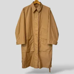 (レディースL) UNIQLO U(ユニクロユー) コットン ロングコート