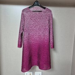 マカナナキャシーイタリアンプリントリバーシブル長袖チュニックサイズ1 マカナナキャシーイタリアンプリントリバーシブル長袖チュニックサイズ