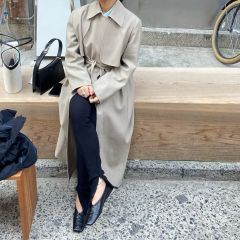 今季♡新作新品！未使用】Noela♡ラグランショートトレンチ モカS