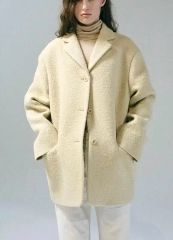 Searoomlynn TEDDYファーノーカラージャケット アイボリー - メルカリ