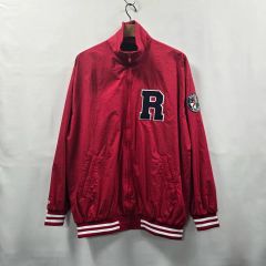 XLARGE ストライプ フード付き スタジャン ネイビー - メルカリ